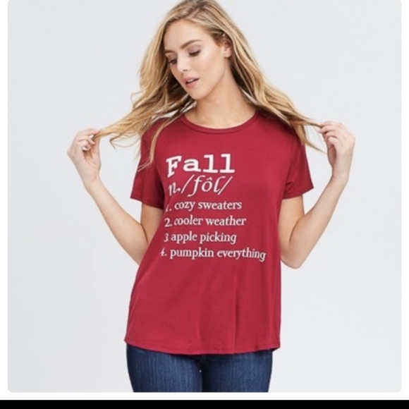 Burgundy Fall Top - Picture 7 of 8